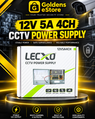 LECXO CCTV POWER SUPPLY 12V-5A 4CH