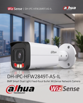 DAHUA DH-IPC-HFW2849T-AS-IL 8MP OUTDOOR IP CAM SMART DUAL LIGHT 60MTR WIZSENSE-IR