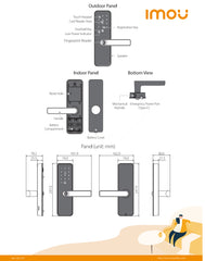 IMOU K1S-H-W-EN -Smart Electronic Door Lock (WiFi)