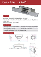 SIB L02B ELECTRIC STRIKE LOCK FAIL SECURE