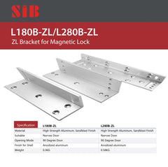 SIB L280B-ZL ELECTRIC LOCK BRACKET 250*48*28 MM 0.75KG