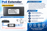 POE EXTENDER 1X2 100BASE XP-POE102H