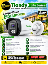 TIANDY TC-C38W 3LRA- 28 8Mp Fixed Color Marker Bullet Camera