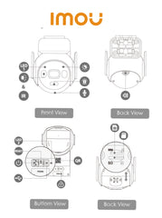IMOU IPC SA7E-T-8M0T3/FSP008 AOV PT 8MP Kit Outdoor wireless CCTV camera