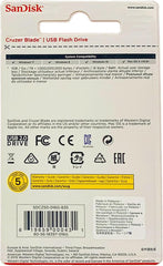 SANDISK 16GB SDCZ50-016G-B35 USB FLASH MEMMORY CRUZER BLADE