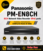 PANASONIC PM-EN8CH 8CH Network Video Recorder 8PoE ports