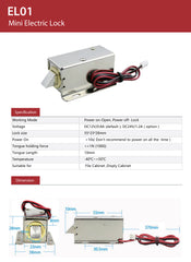 SIB EL01 ELECTRIC DOOR LOCK