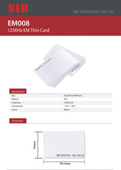 SIB EM008 PROXIMITY CARD