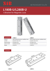SIB L180B-U ELECTRIC LOCK BRACKET NO FRAME 0.18KG