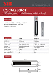SIB L280B MAGNETIC ELECTRIC LOCK 2 WIRE 250*48*29mm 2KG