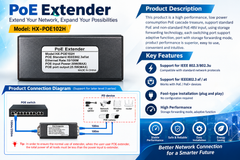 POE EXTENDER 1X2 100BASE XP-POE102H