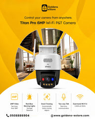 IMOU IPC-U7LN-6V0NE - Aurora (Titan Pro) 6MP Wi-Fi and PoE 3.6mm IR30 two-way talk Smart Tracking Camera