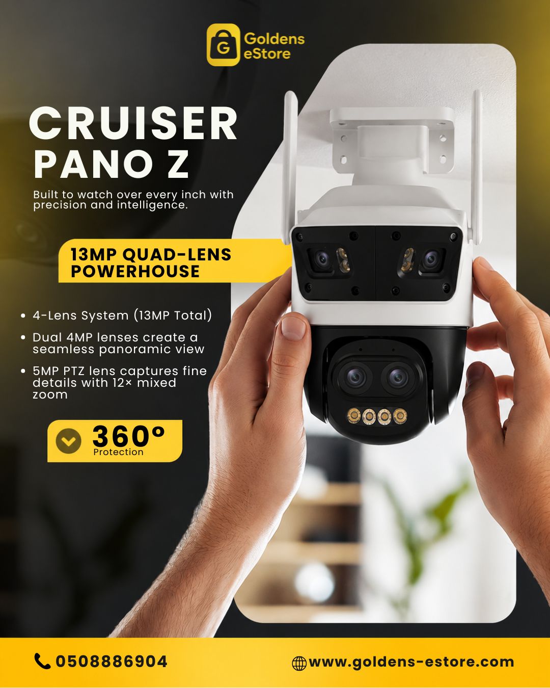 IMOU IPC-S76DN-13M0N Cruiser Pano Z 13MP  Outdoor WiFi IP CCTV camera