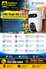 EZVIZ CS-H9c-R105-8H55WFL4GA(4G+WIFI) Dual-Lens Pan Tilt 4G and Wi-Fi Camera