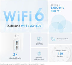 TP-LINK Deco X10(3-pack) AX1500 Whole Home Mesh Wi-Fi 6 System