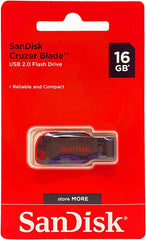 SANDISK 16GB SDCZ50-016G-B35 USB FLASH MEMMORY CRUZER BLADE