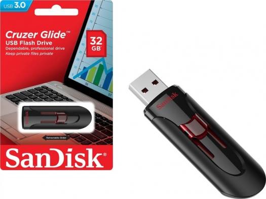 SANDISK 32GB SDCZ50-032G-B35 FLASH MEMMORY CRUZER BLADE