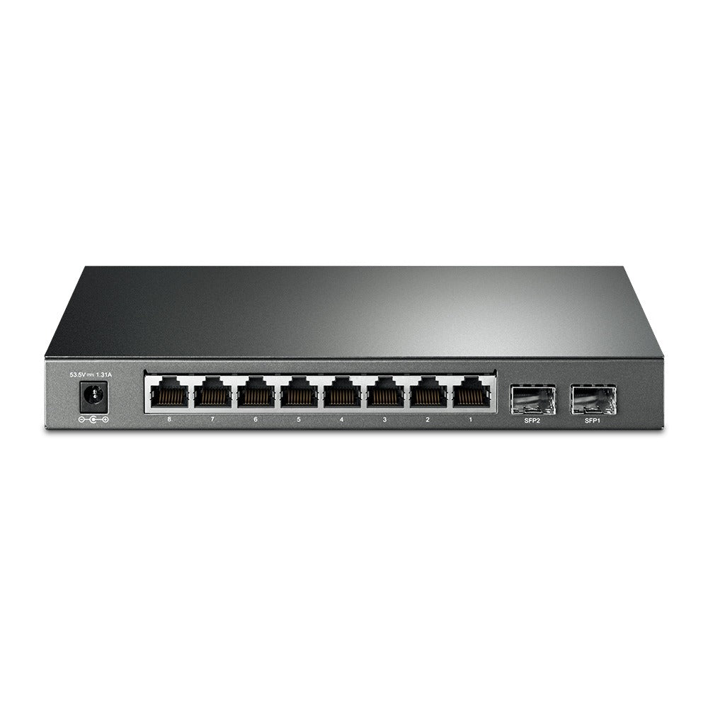TP LINK 8 PORT POE GIGABIT SWITCH WITH 2 SFP SLOTS