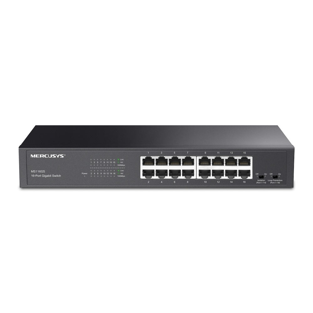 MERCUSYS MS116GS 16-Port Gigabit Desktop/Rackmount Switch