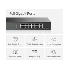 MERCUSYS MS116GS 16-Port Gigabit Desktop/Rackmount Switch