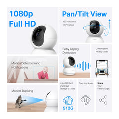 TAPO C210 3MP Pan/Tilt Home Security Wi-Fi Camera
