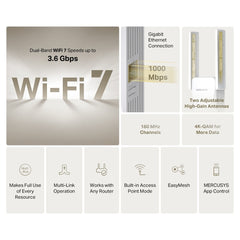 MERCUSYS ME25BE BE3600 Wi-Fi 7 Range Extender