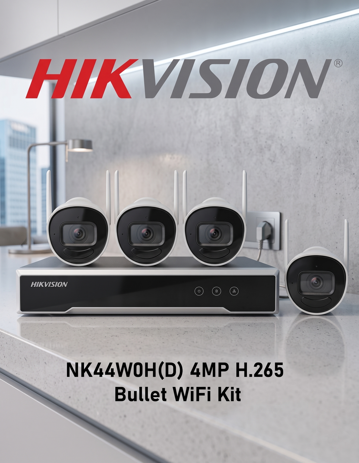 HIKVISON NK44W0H(D) 4MP H.265 Bullet WiFi Kit