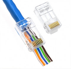GS-LINK GSL-CON410-03 RJ45 UTP CAT6 CONNECTOR OPEN TYPE PASS THROUGH 10pcs