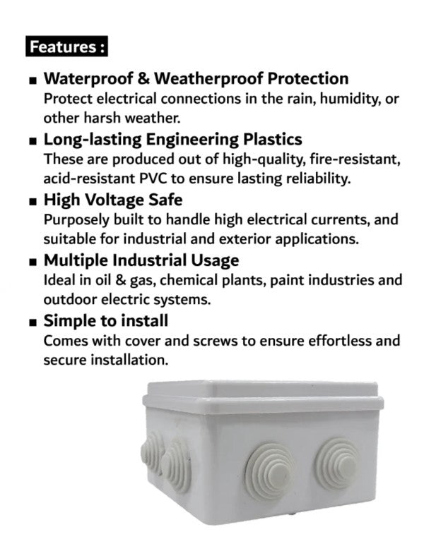 PVC BOX WATER PROOF 15-15-7MM
